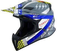 Suomy X-Wing Jetfighter, casco cruzado XL male Mate Gris/Amarillo/Blanco/Azul