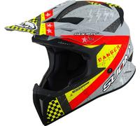 Suomy X-Wing Jetfighter Casco de motocross, rojo, tamaño L para Hombres