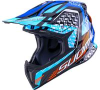 Suomy X-Wing Motley, casco de motocross M female Negro/Blanco/Naranja/Azul