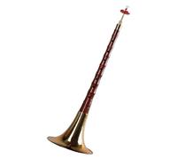 Suona,Instrumento musical de viento popular chino Suona For Beginners Old Mahogany Pole Suona Brass Bowl High-end Suona Adult Suona Horn Chinese National Wind Instrument Suona Instrument(B flat)