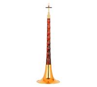 Suona Suona For Beginners Old Redwood Pole Lacquered Gold Bowl Suona Adult Playing Woodwind Instrument Suona Horn With Accessories Suona Instrument(G major)