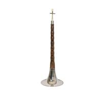 suona Trompeta Mediana Étnica Con Tecla D De Sándalo Negro, Instrumentos Musicales Suona Para Principiantes Y Adultos, Tono D (Color : White bowl)