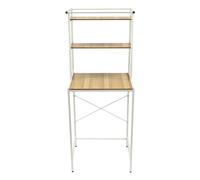SUONTY Estantería para Lavadora, Estante sobre Lavadora, Estante de baño de 3 Niveles, Organizador de baño, Multifuncional, Resistente (Color Blanco)