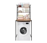 SUONTY Organizador de almacenamiento de baño de 3 niveles, estante de almacenamiento para lavadora, estante de almacenamiento para baño, lavadero, balcón, porche