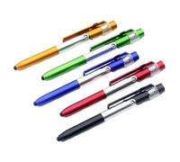 Suoumwa 10 Uds. Bolígrafo Multifunción 4 en 1 con Luz LED, Soporte Plegable para Teléfono, Lápiz para Escritura y Lectura, Oficina y Escuela