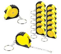 Suoumwa 12 Llaveros de Cinta Métrica, Mini Cintas Métricas con Construcción de Bloqueo Deslizante Estable Que Favorecen la Cinta Métrica de 1 M/3,3 Pies