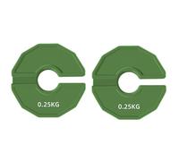 Suoumwa 2 Discos de Gimnasio Tipo-Micro, Discos de Pesas Fraccionarias de Goma, Discos de Pesas Fraccionarias con Apertura Adicional de 35 mm y 0,25 Kg