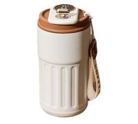 Suoumwa 450ML Smart ThermosBottle de Café con Temperatura LED Digital Térmica de Acero Inoxidable con Vaso Frascos Portátiles,B