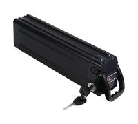 Suoumwa Caja de Batería para Bicicleta Eléctrica e Bike 18650, Carcasa de Aluminio Vacía de 48 V, Accesorios para Bicicleta Eléctrica Plata Fish