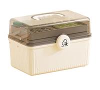 Suoumwa Caja Organizadora de Medicamentos Portátil de Múltiples, Kit de Almacenamiento de Gran Capacidad con Compartimentos de Clasificación A