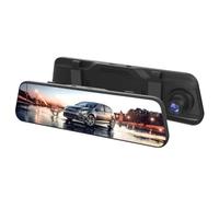 Suoumwa de Grabadora de Espejo Retrovisor para Automóvil con Cámara de Tablero, Pantalla Cuadrada Táctil de 9,66 Pulgadas, 1080P, HD, Transmisión Multimedia con WiFi
