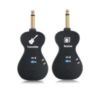 Suoumwa de Guitarra Inalámbrico Receptor Transmisor de Guitarra de 4 Canales Recargable Incorporado para Piezas de Bajo de Guitarra Eléctrica