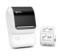 Suoumwa Etiquetadora, Etiquetadora Bluetooth Compatible con Teléfonos Móviles y Computadoras, Etiquetadora Portátil Sin Tinta para Direcciones B