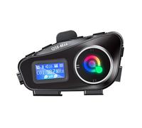 Suoumwa Intercomunicador Bluetooth para de Motocicleta Q58 MAX, IP65, Resistente Al Agua, Distancia de Intercomunicación de 500 Metros, Música Mixta y Multiescena