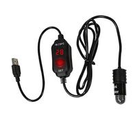 Suoumwa Mini Calentador de Acuario de 10 W, Termostato de Pecera, Temperatura Ajustable, Calentador de Tortuga de 5 V/2 A, Calentador de Pecera Seguro