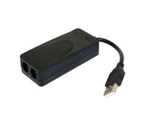 Suoumwa Módem de Fax USB de Doble Puerto USB2.0 56K V.92 V.90 Controlador de Módem Externo para Win 7 8 10 XP Recibir Enviar Fax en la Computadora