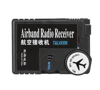 Suoumwa Receptor de Radio de Banda Aérea de 118-136 MHz Receptor de Banda Aeronáutica Aire- de Alta Sensibilidad Radio Digital