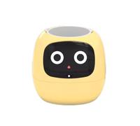 Suoumwa Robot para Plantar Macetas con Inteligencia Artificial para Mascotas, 7 Sensores Inteligentes, Maceta Inteligente con Pantalla Temperatura y Tiempo para Plantas, Macetas Amarillas