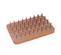 Suoumwa Tableros Perforados de Madera 36 Orificios para Destreza de los Dedos, Tablero de Rehabilitación de Manos con Clavijas de 4 Mm/6 Mm/8 Mm, Tablero de Clavijas para Terapia de Manos