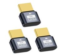 Suoxiom 3PCS Emulador de Pantalla, Dummy Plug HDMI 4K emulador Pantalla para Gestión remota PC 4K@ 60Hz