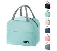 SUOXU Bolsa aislante para almuerzo, mini bolsa impermeable（Azul） | bolsa de almuerzo Mochila Termica Porta Alimentos Bebe Lonchera Trabajo Nevera Pequeña Portatil