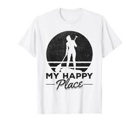 Sup Girl My Happy Place I Deportes acuáticos Stand Up Paddleboard Camiseta