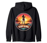 Sup Girl Woman Surf Surf Surf Stand Up Paddle Stop Sudadera con Capucha
