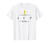 Sup Stand Up Paddle Board Mujeres Sup-Mama supboard Camiseta gráfica económica, Hombre, Blanco, S
