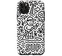 Sup Stand Up Paddle Surfing Paddling Board Doodle Supboard Carcasa para iPhone 11 Pro MAX