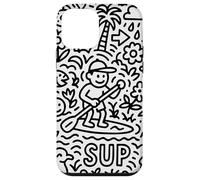 Sup Stand Up Paddle Surfing Paddling Board Doodle Supboard Carcasa para iPhone 12 Mini