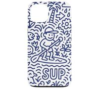 Sup Stand Up Paddle Surfing Paddling Board Doodle Supboard Carcasa para iPhone 13
