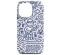 Sup Stand Up Paddle Surfing Paddling Board Doodle Supboard Carcasa para iPhone 13 Pro