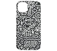 Sup Stand Up Paddle Surfing Paddling Board Doodle Supboard Carcasa para iPhone 14 Plus