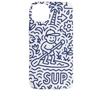 Sup Stand Up Paddle Surfing Paddling Board Doodle Supboard Carcasa para iPhone 14 Plus