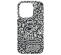 Sup Stand Up Paddle Surfing Paddling Board Doodle Supboard Carcasa para iPhone 14 Pro