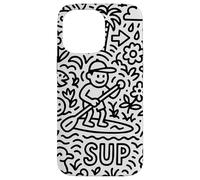 Sup Stand Up Paddle Surfing Paddling Board Doodle Supboard Carcasa para iPhone 14 Pro MAX