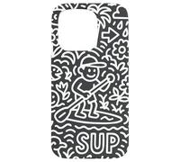 Sup Stand Up Paddle Surfing Paddling Board Doodle Supboard Carcasa para iPhone 15 Pro