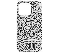 Sup Stand Up Paddle Surfing Paddling Board Doodle Supboard Carcasa para iPhone 15 Pro MAX