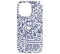 Sup Stand Up Paddle Surfing Paddling Board Doodle Supboard Carcasa para iPhone 15 Pro MAX