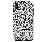 Sup Stand Up Paddle Surfing Paddling Board Doodle Supboard Carcasa para iPhone XS MAX
