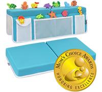 Supa Ant Juego de Rodilleras y Coderas de baño, el único rodillero y Coderas Certificado en el Mercado, 6 ventosas, 5 Bolsillos (organizadores), 1.5 Pulgadas de Grosor Antideslizante, Gancho de