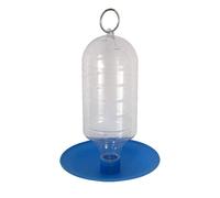 Supa Bebedero de agua colgante para pájaros silvestres, fácil de llenar la base, bandeja proporciona un lugar cómodo para que los pájaros del jardín beban, azul, 16 cm de largo x 16 cm de ancho x 22,5