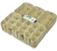 Supa Media docena de cajas de huevos x 36 piezas, caja de huevos de fibra tradicional, 100% reciclable y biodegradable. Los paquetes están diseñados para llevar huevos de gallina de pequeños a