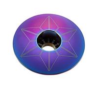 Supacaz (Anodized Tapón Potencia Star Capz, Anodizado, Oil Slick, Unisex Adulto, Petróleo, Talla única