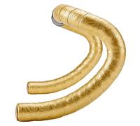 Supacaz Cinta para manillar de ciclismo, color dorado + Gold Star Plugz