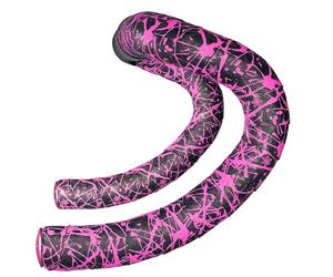 Supacaz Super Sticky Kush - Splat - Neon Pink + Pink Star Plugz