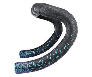 Supacaz Super Sticky Kush Star Fade Azul Refractor Cinta para manubrio - Ciclismo Bicicleta de ruta Manubrio Cinta de agarre Envoltura