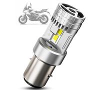 SUPAREE Bombilla BA20D 12V con Ventilador Bombilla Moto S2 35W BA20D S2 LED para Faro de Moto Hi/Lo 500% 10000LM 6000K 1:1 Mini Size Plug y Play 1 Pieza