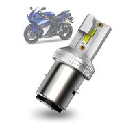 SUPAREE Bombilla BA20D Moto Bombilla LED BA20D 6500K S2 LED para Faro de Moto Hi/Lo 400% 8000LM 12V 1:1 Mini Size Plug y Play 1 Pc