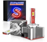 SUPAREE Bombilla D1S LED Canbus Lampara D1S LED d1S D1R Led 6000K 12v 35w 17200LM 300% Más Brillante, Kit de Reemplazo de Xenón Plug and Play (2Pcs)